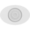 Ekena Millwork Standard Dalton Bullseye Rosette with Square Edge, 4"W x 2 3/4"H x 1/2"P ROSP040X028X050DAL02 - alternate 2